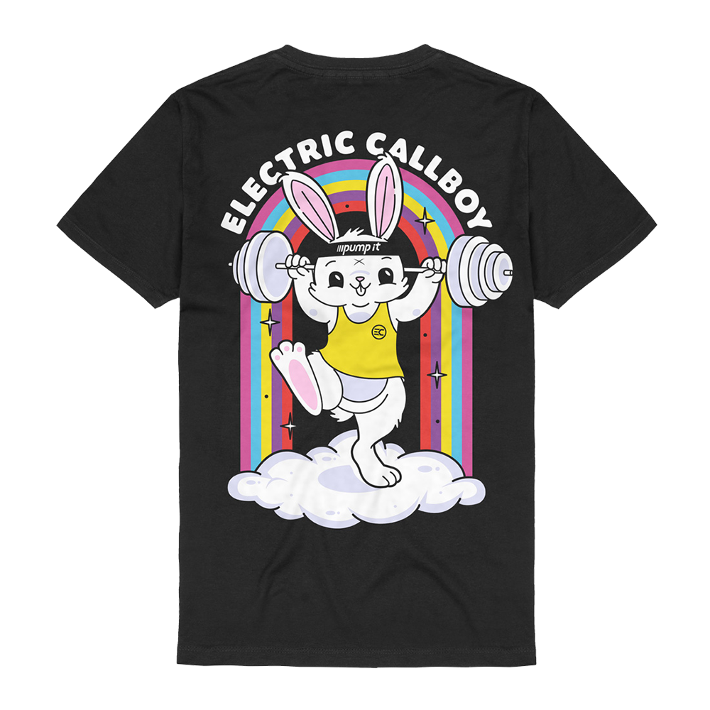 Pump It Bunny T-Shirt Back